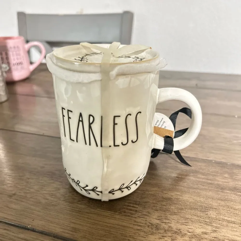 Rae Dunn “FEARLESS” Mug Candle | Artisan Collection | New with Tag